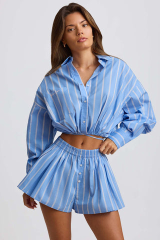 Cropped Cotton Poplin Shirt