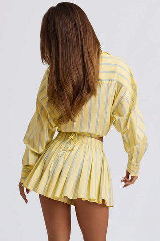 Cropped Cotton Poplin Shirt