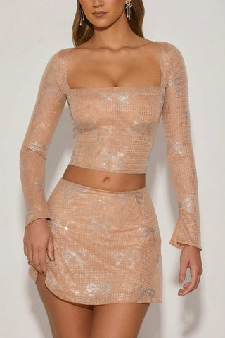 Embellished Bow Top