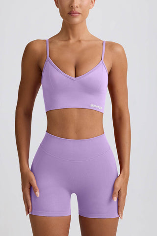 Seamless High Waist Mini Shorts