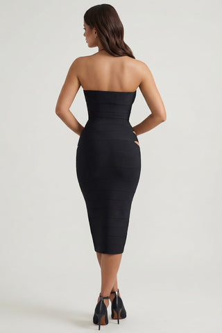 Cut Out Halterneck Bodycon Dress