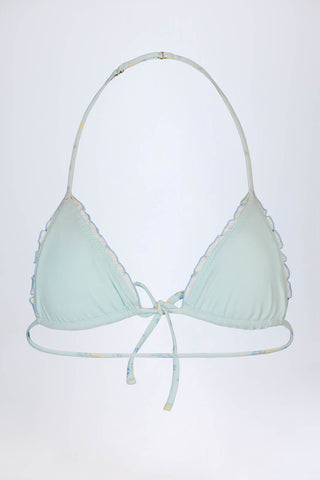 Floral Triangle Bikini Top
