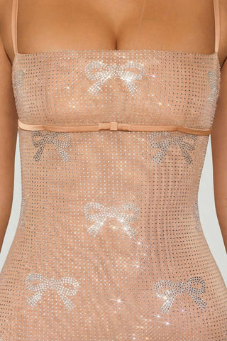 Sparkle Bow Mini Dress