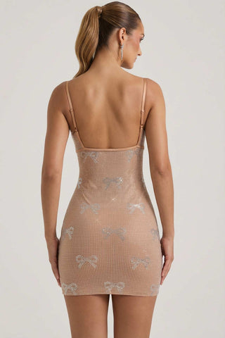 Sparkle Bow Mini Dress