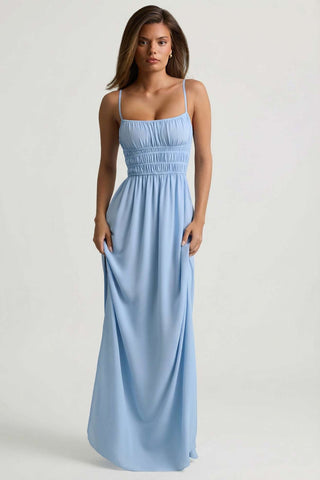 Shirred Camisole Maxi Dress