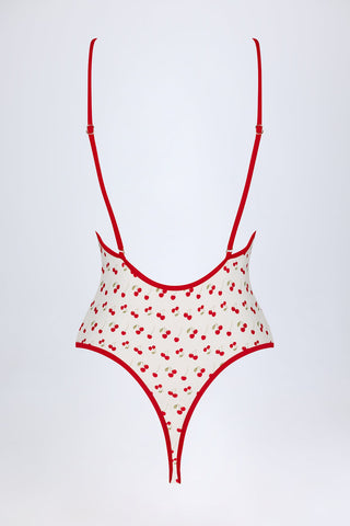 Cherry Charm Cross Back Swimsuit