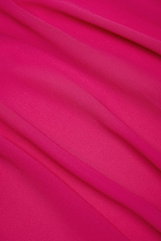 Sheer Chiffon Cowl Neck Mini Dress