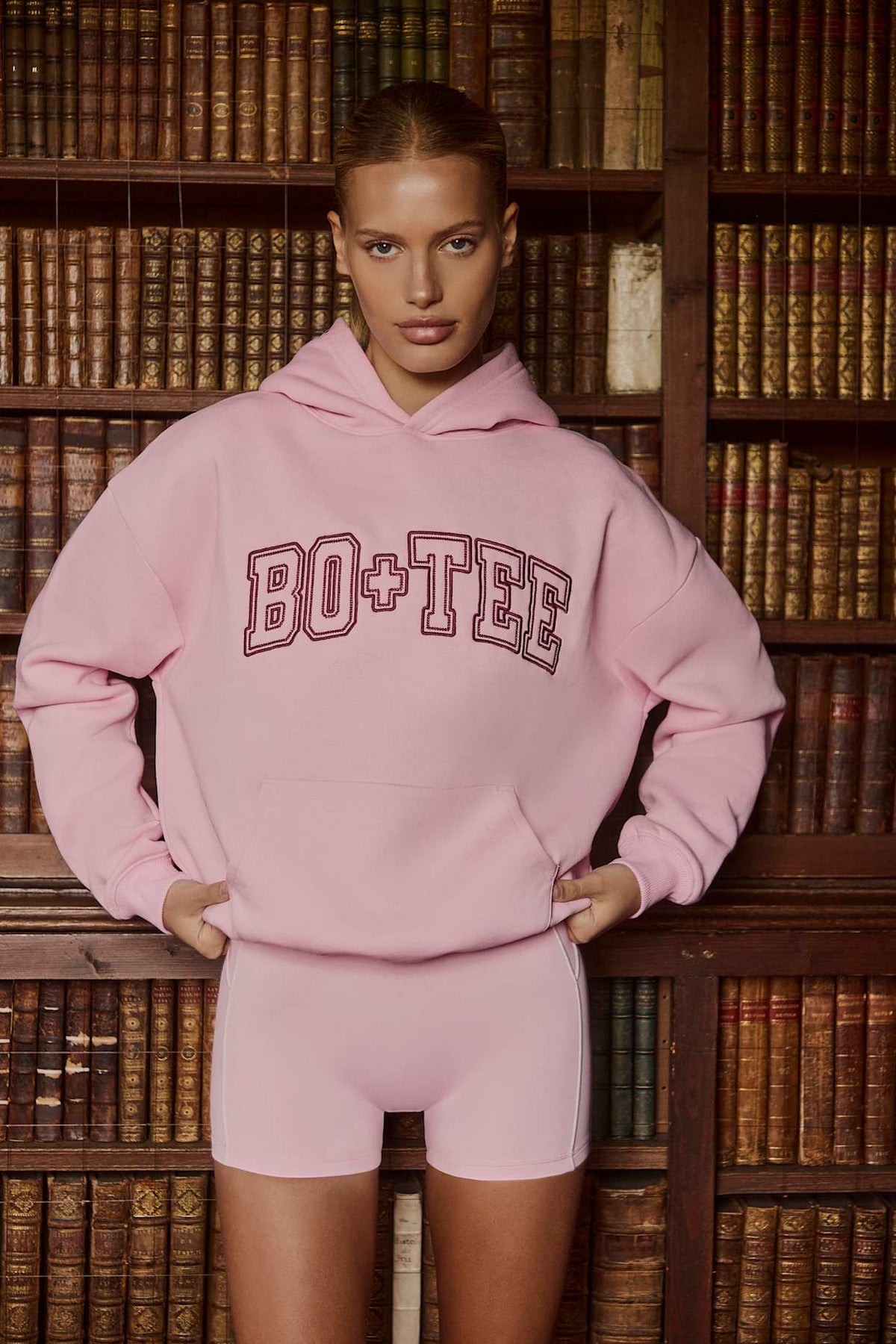 Powder Pink Oversized Hoodie