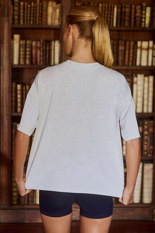 Oversized Cotton Tshirt Grey Marl