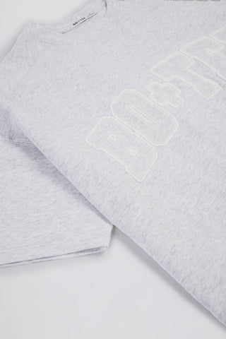 Oversized Cotton Tshirt Grey Marl