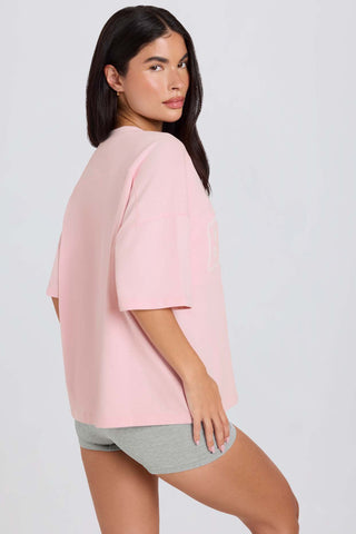 Oversized Pink Cotton Tee