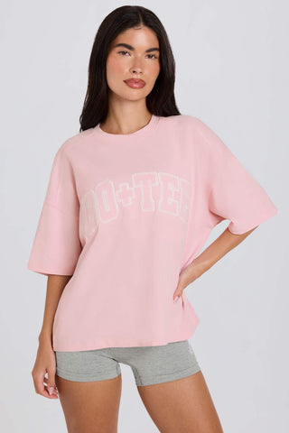 Oversized Pink Cotton Tee