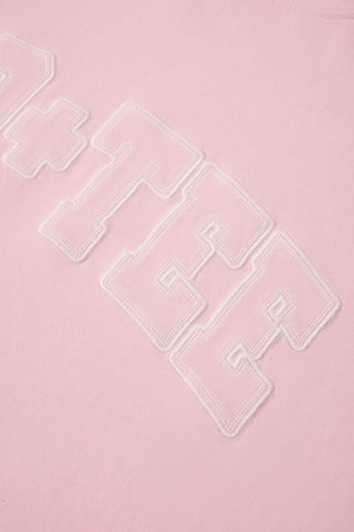 Oversized Pink Cotton Tee