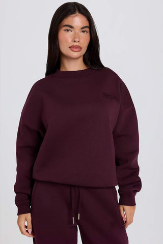 Oversized Burgundy Sweatshirt