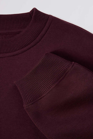 Oversized Burgundy Sweatshirt