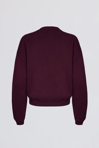 Oversized Burgundy Sweatshirt