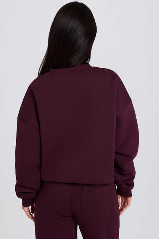 Oversized Burgundy Sweatshirt