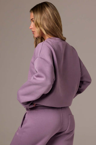 Oversized Cotton Crewneck Sweatshirt