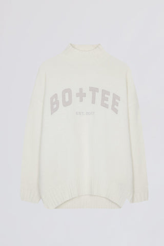 Oversized Ivory Knit Sweater