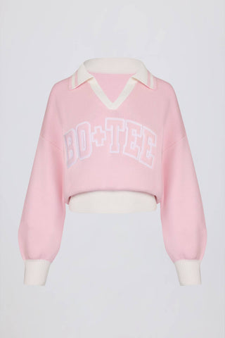 Oversized Pink Knit Sweater