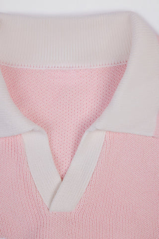 Oversized Pink Knit Sweater