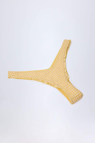 Ruffled Cheeky Bikini Bottoms