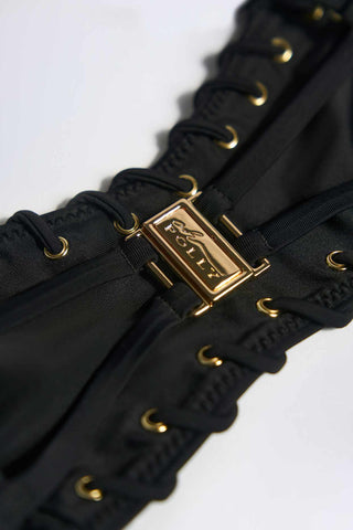 Bandeau Bikini Top with Cut Out Back