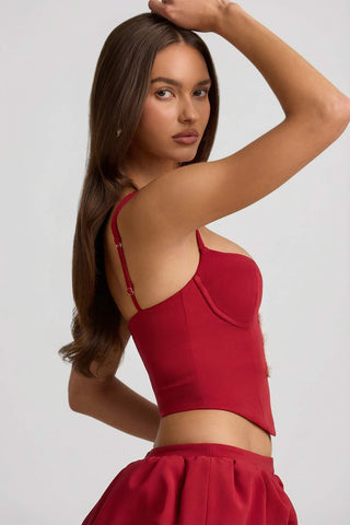 Pearl Bow Corset Top