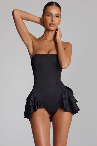 Ruffled Corset Playsuit