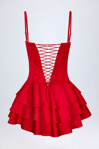 Ruffled Corset Playsuit