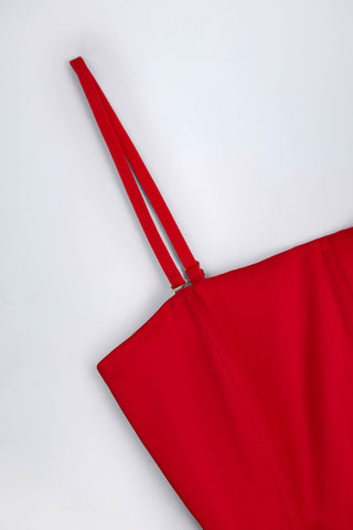 Ruffled Corset Playsuit