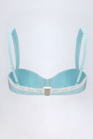 Broderie Anglaise Balconette Bikini Top