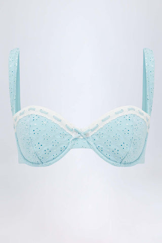 Broderie Anglaise Balconette Bikini Top