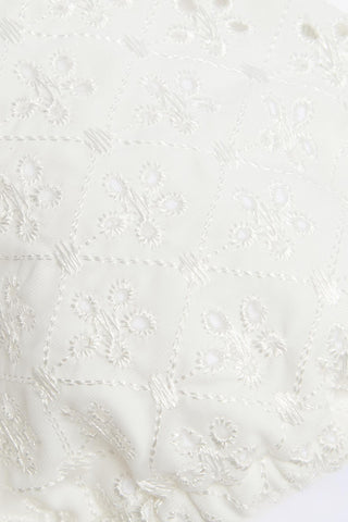 Broderie Anglaise Triangle Bikini Top