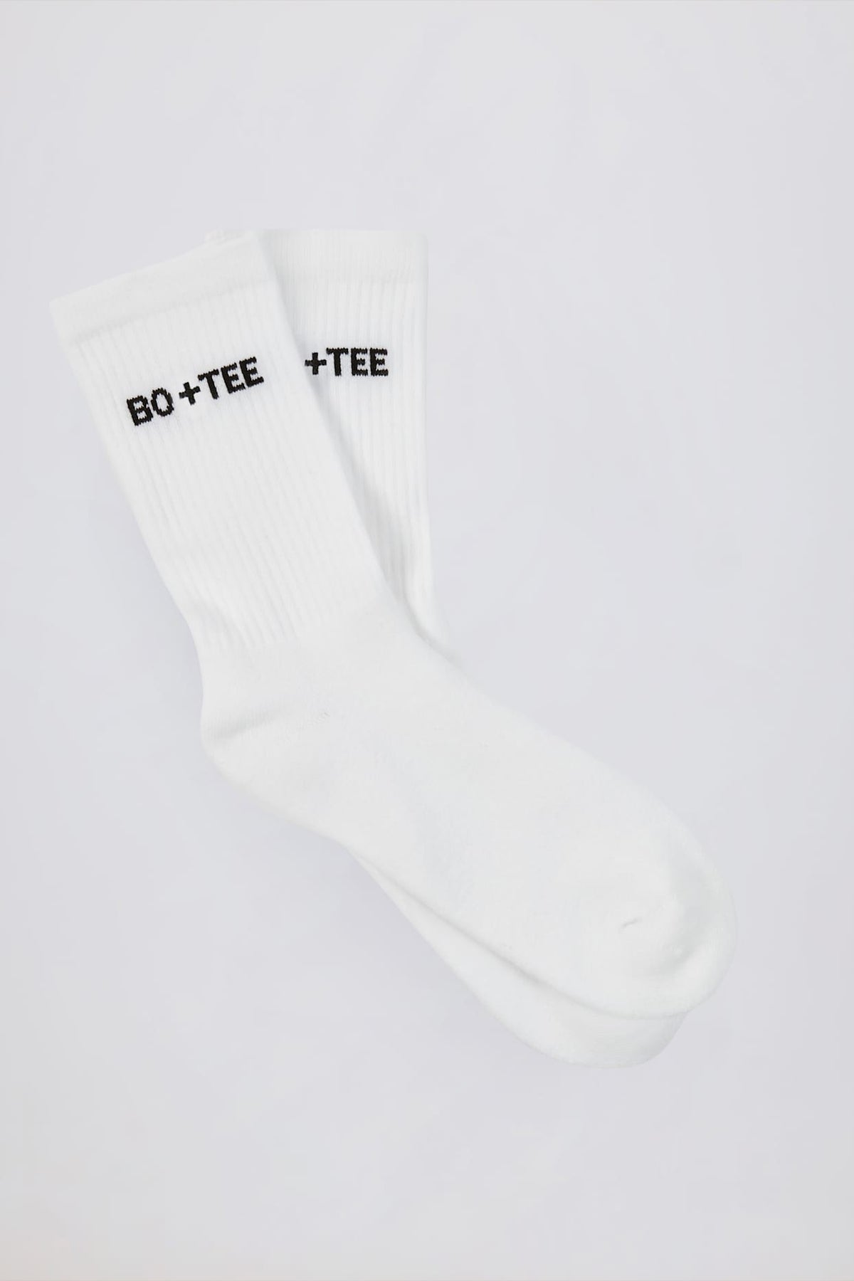 Ribbed Cotton Crew Socks