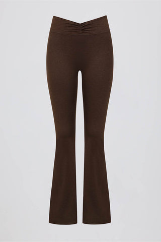 Ruched Flared Trousers