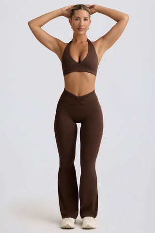 Ruched Flared Trousers