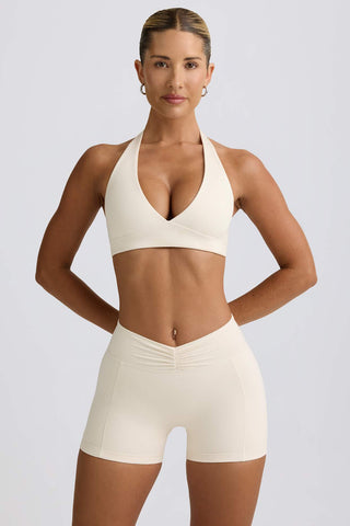 Ruched Waist Mini Shorts