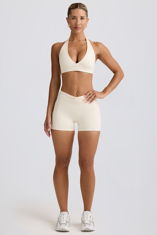 Ruched Waist Mini Shorts