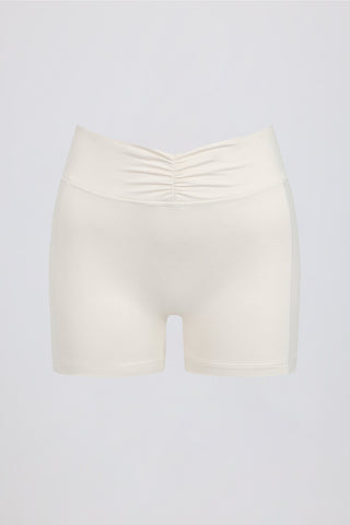 Ruched Waist Mini Shorts