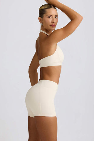 Ruched Waist Mini Shorts