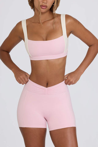 Ruched Waist Mini Shorts