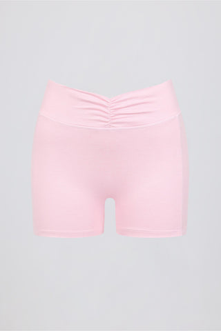 Ruched Waist Mini Shorts