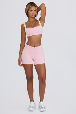 Ruched Waist Mini Shorts
