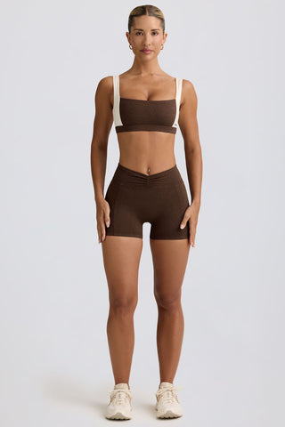 Ruched Waist Mini Shorts