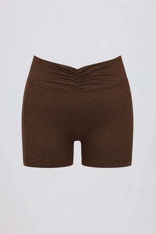 Ruched Waist Mini Shorts
