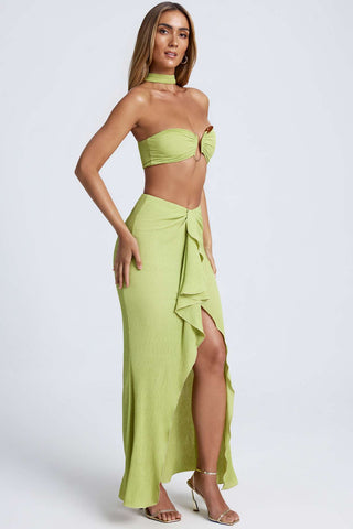 Cascading Ruffle Maxi Skirt