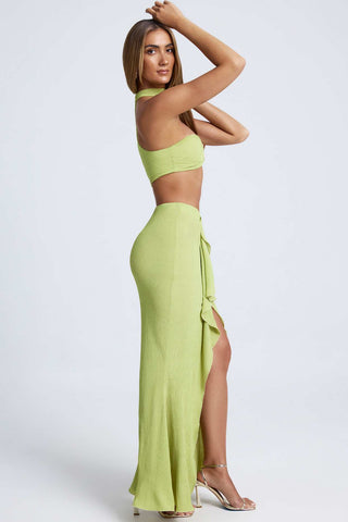 Cascading Ruffle Maxi Skirt