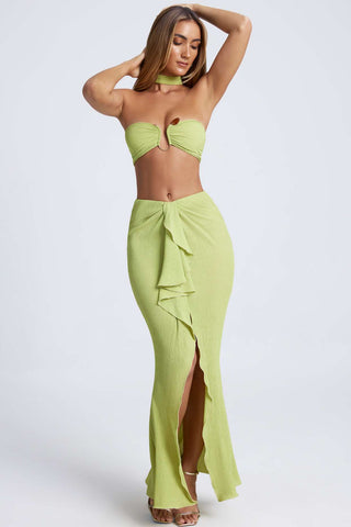 Cascading Ruffle Maxi Skirt