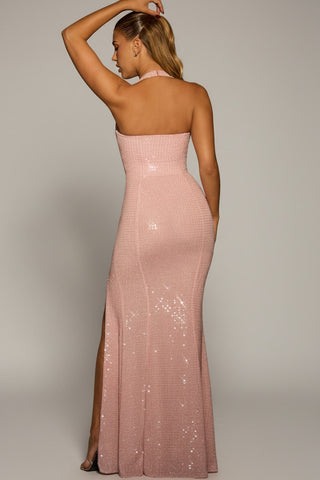Embellished Halterneck Gown